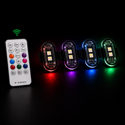 RGB LED Vehicle Light Kit - 8 Colors