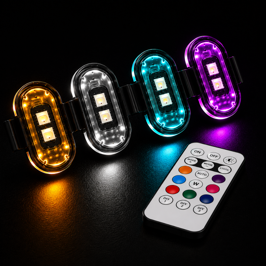 RGB LED Vehicle Light Kit - 8 Colors